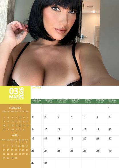 Paige Spiranac Calendar 2026 – M-PRA Range