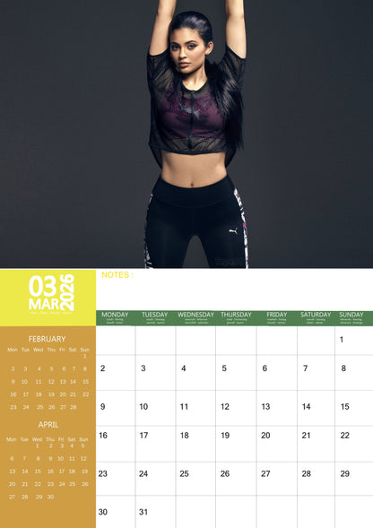 Kylie Jenner Celebrity Calendar 2026 – M-PRA Range