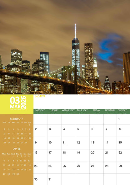 New York Calendar 2026 – M-PRA Range