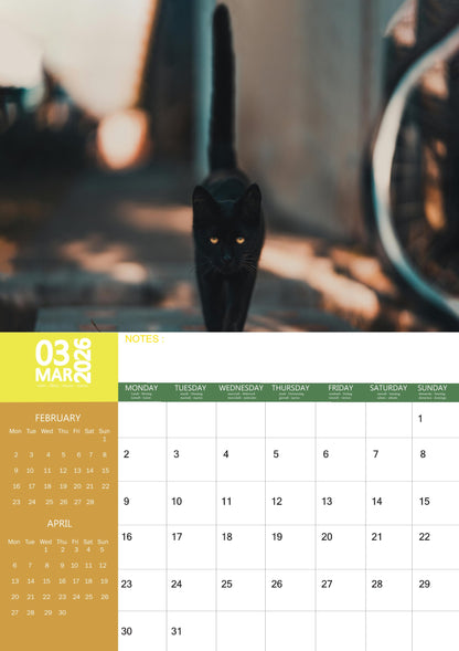 Black Cats Calendar 2026 – M-PRA Range