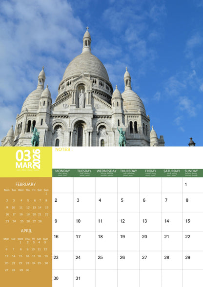 Paris Calendar 2026 – M-PRA Range