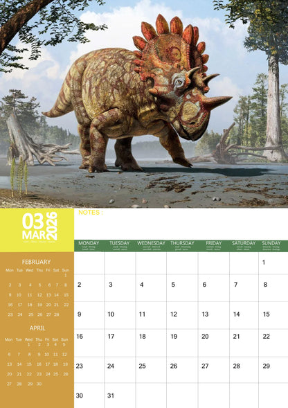 Dinosaur Art Calendar 2026 – M-PRA Range