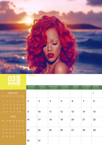 Rihanna Music Calendar 2026 – M-PRA Range