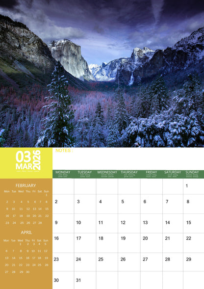 World Travel Calendar 2026 – M-PRA Range