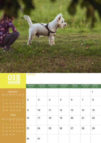 West Highland Terrier Dog Calendar 2026 – M-PRA Range
