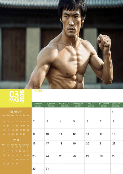 Bruce Lee Celebrity Calendar 2026 – M-PRA Range