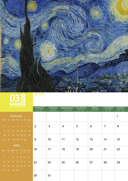 Impressionist Art Calendar 2026 – M-PRA Range