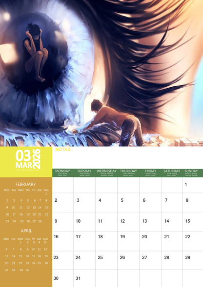 Modern Surrealism Art Calendar 2026 – M-PRA Range