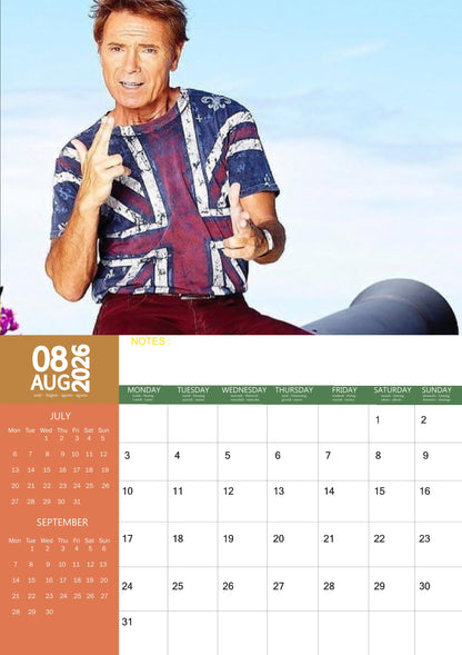 Cliff Richard Music Calendar 2026 – M-PRA Range