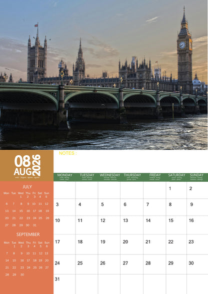 London Calendar 2026 – M-PRA Range