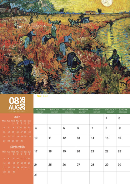 Van Gogh Art Calendar 2026 – M-PRA Range