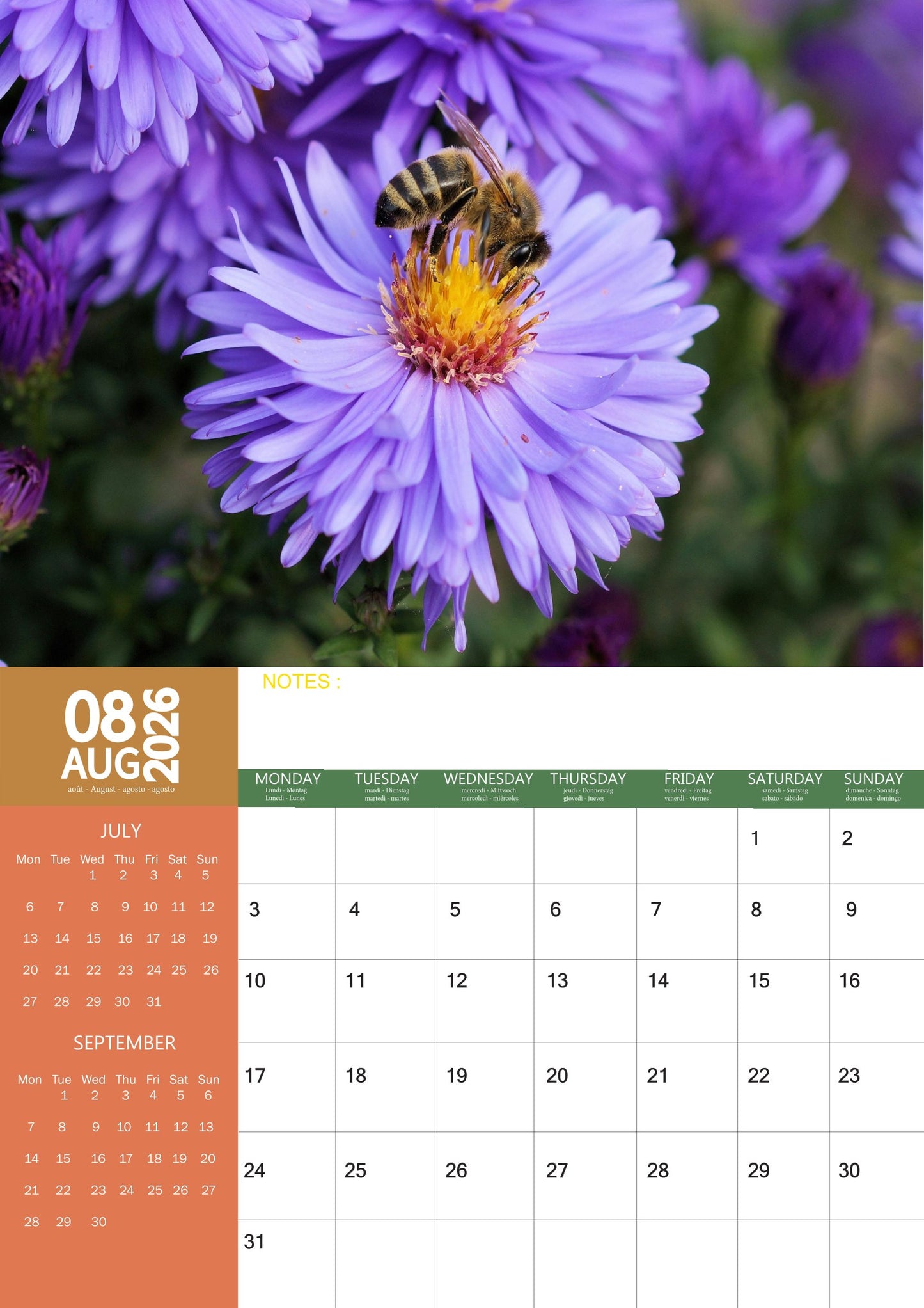 Bee Calendar 2026 – M-PRA Range