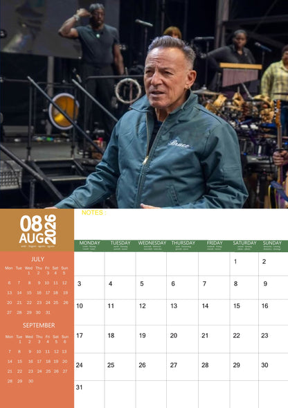 Bruce Springsteen Music Calendar 2026 – M-PRA Range