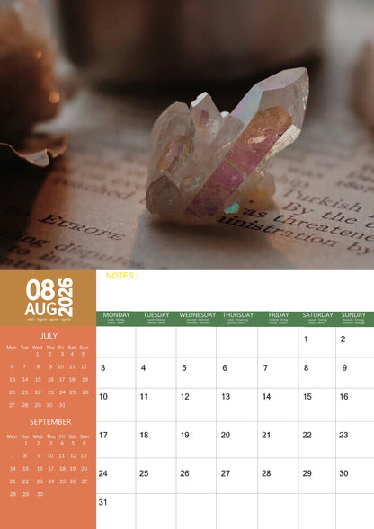 Healing Crystal Art Calendar 2026 – M-PRA Range