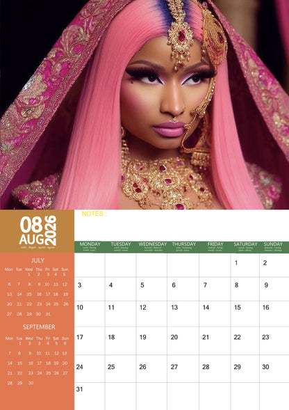 Nicki Minaj Music Calendar 2026 – M-PRA Range