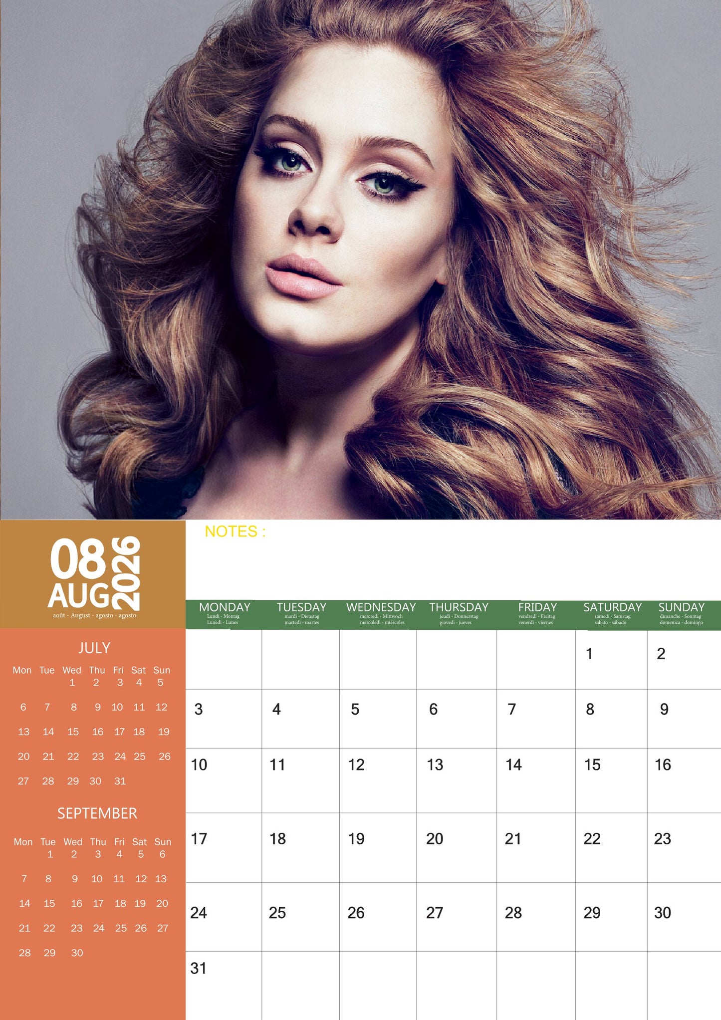 Adele Music Calendar 2026 – M-PRA Range