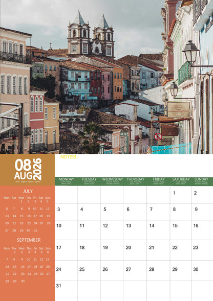 Brazil Calendar 2026 – M-PRA Range