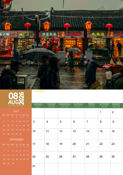 China Calendar 2026 – M-PRA Range