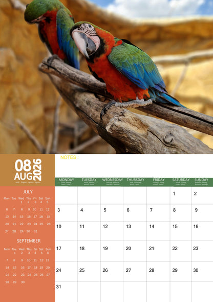 Macaws Calendar 2026 – M-PRA Range