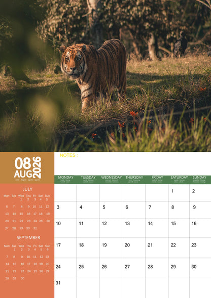 Tigers Calendar 2026 – M-PRA Range