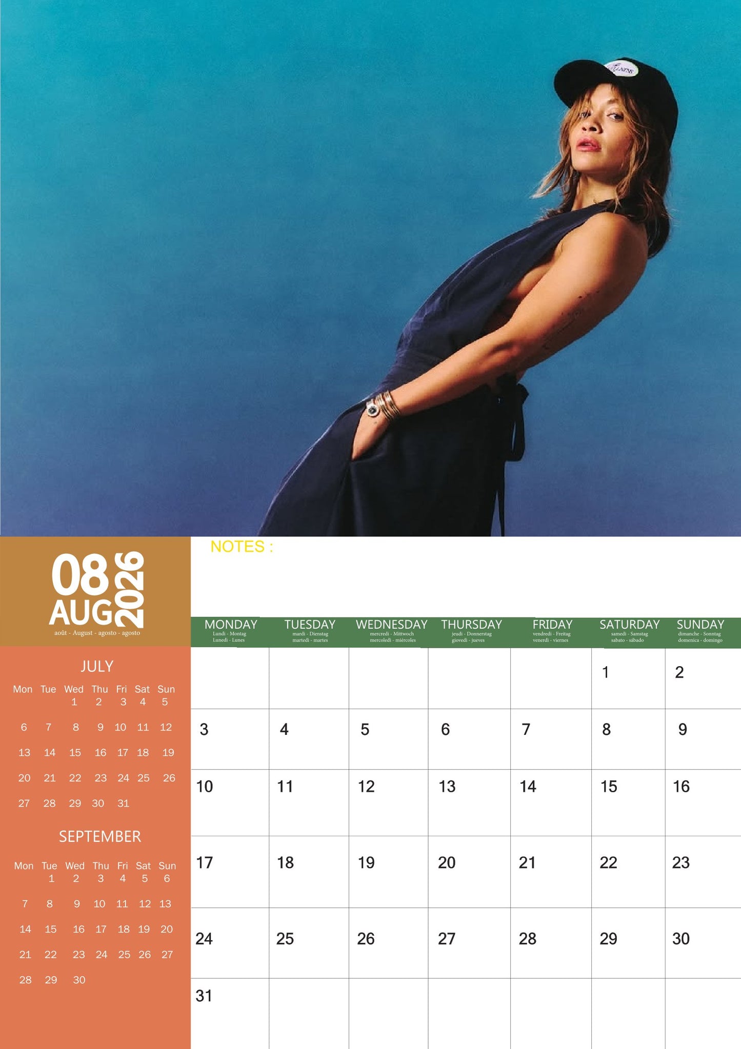 Rita Ora Music Calendar 2026 – M-PRA Range