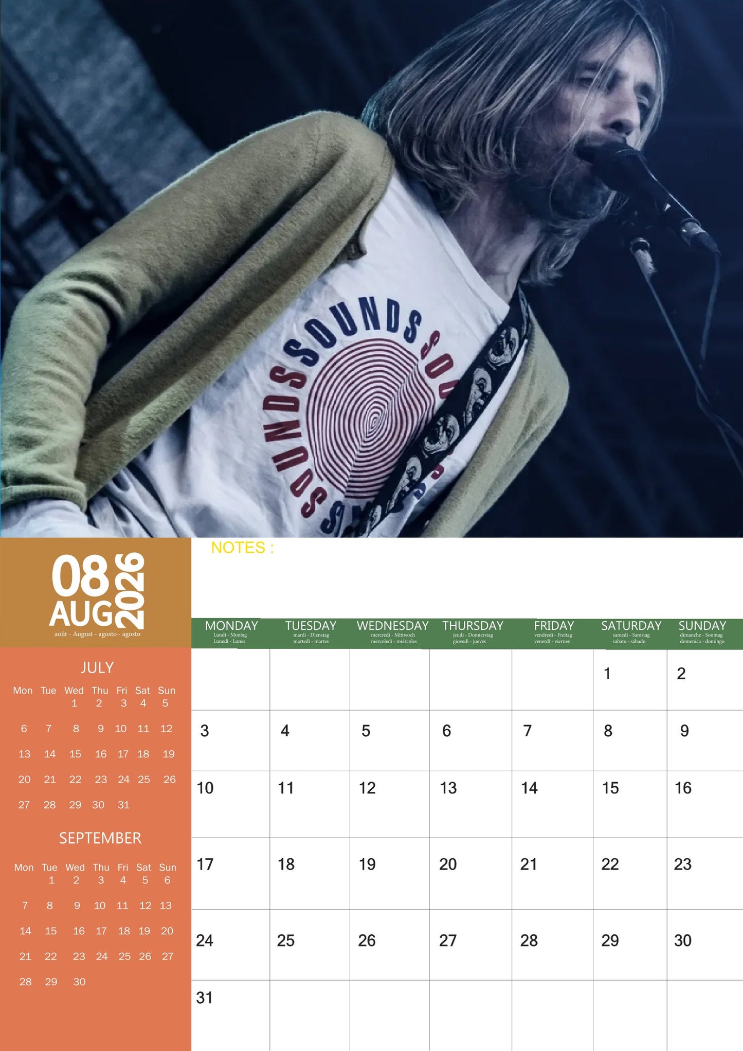Nirvana Music Calendar 2026 – M-PRA Range