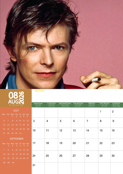 David Bowin Music Calendar 2026 – M-PRA Range