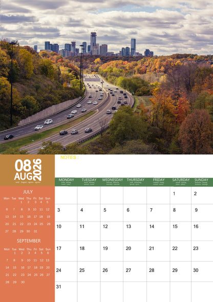Canada Calendar 2026 – M-PRA Range