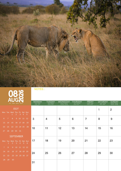 Wildlife Calendar 2026 – M-PRA Range