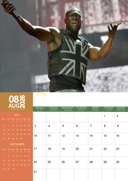 Stormzy Music Calendar 2026 – M-PRA Range