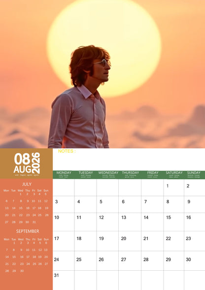 John Lennon Music Calendar 2026 – M-PRA Range