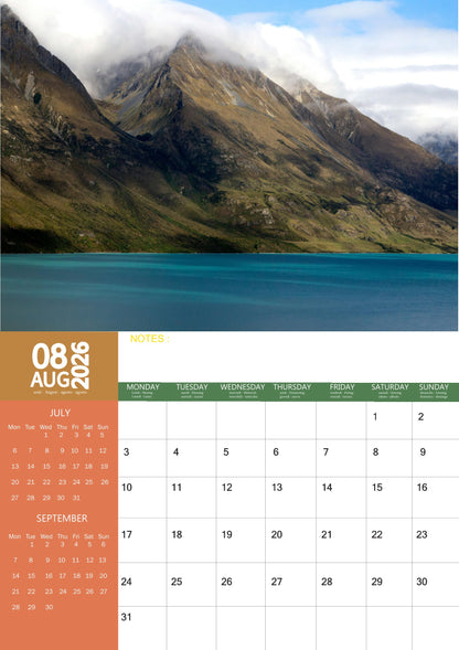 New Zealand Calendar 2026 – M-PRA Range