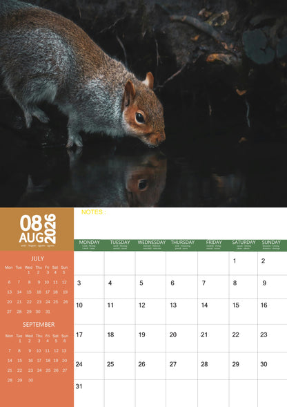 Squirrel Calendar 2026 – M-PRA Range