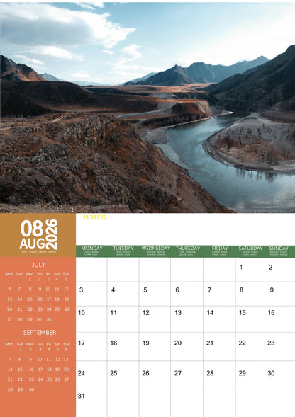 Russia Calendar 2026 – M-PRA Range