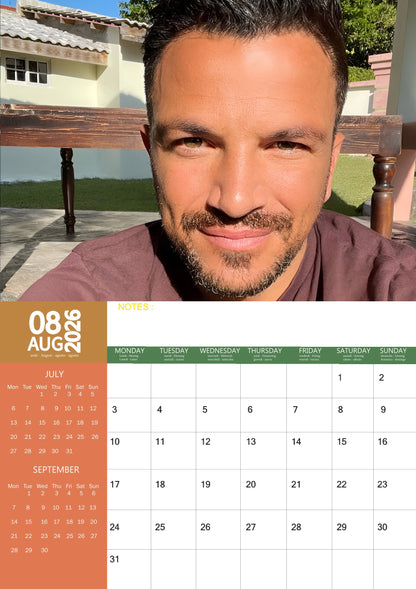 Peter Andre Celebrity Calendar 2026 – M-PRA Range