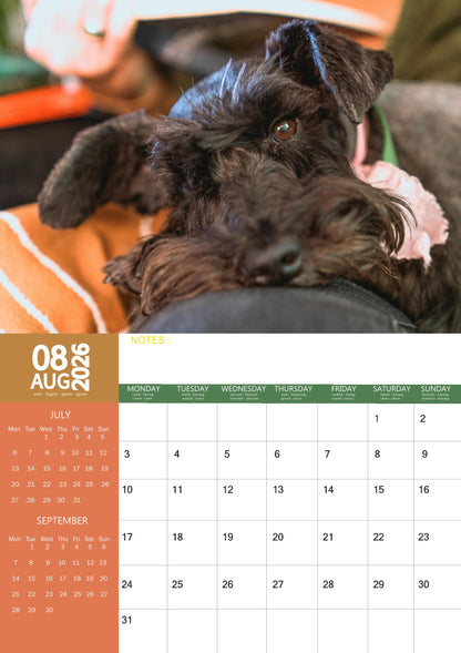 Scottish Terrier Dog Calendar 2026 – M-PRA Range