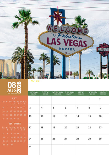 Las Vegas Calendar 2026 – M-PRA Range