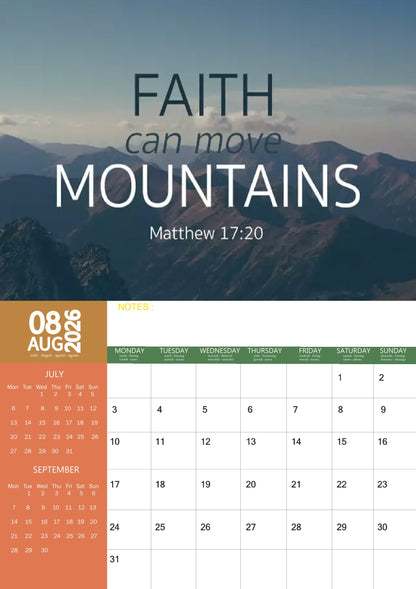 Bible Verses Art Calendar 2026 – M-PRA Range