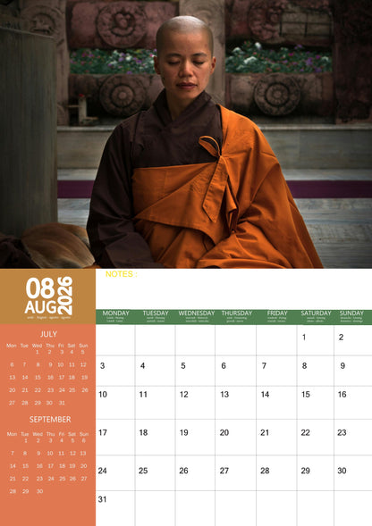 Meditation Sculpture Art Calendar 2026 – M-PRA Range