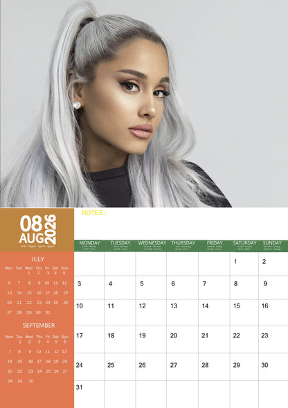 Ariana Grande Music Calendar 2026 – M-PRA Range