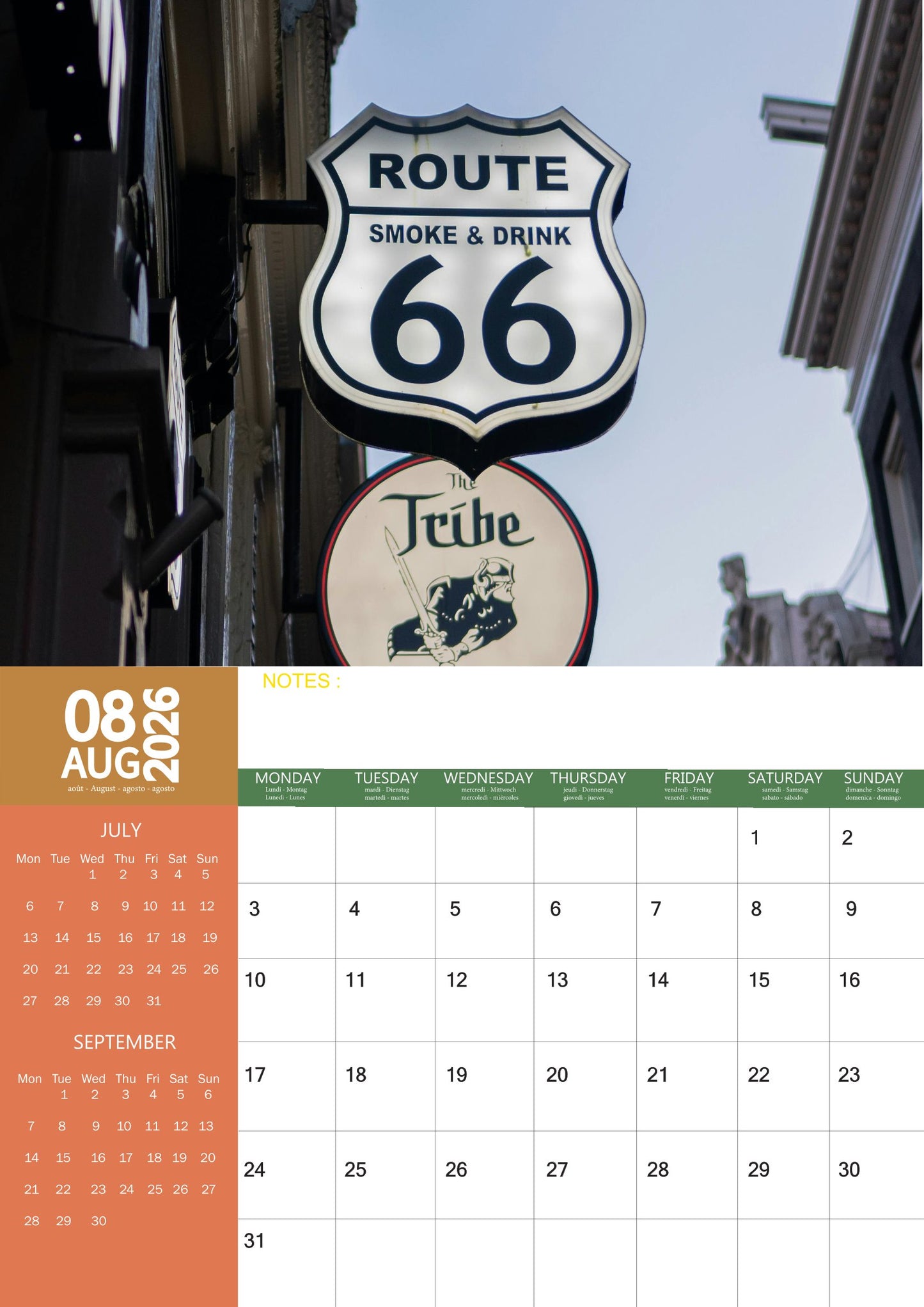 Route 66 Calendar 2026 – M-PRA Range