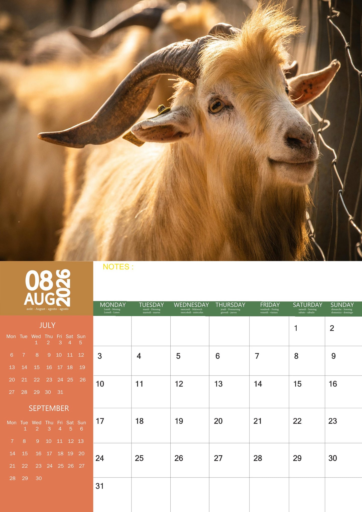 Goat Calendar 2026 – M-PRA Range