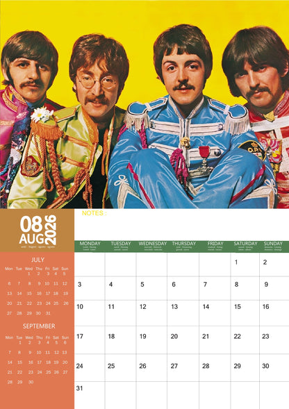 The Beatles Music Calendar 2026 – M-PRA Range