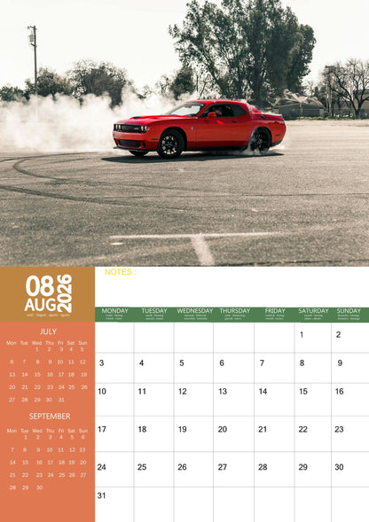 Muscle Cars Transport Calendar 2026 – M-PRA Range