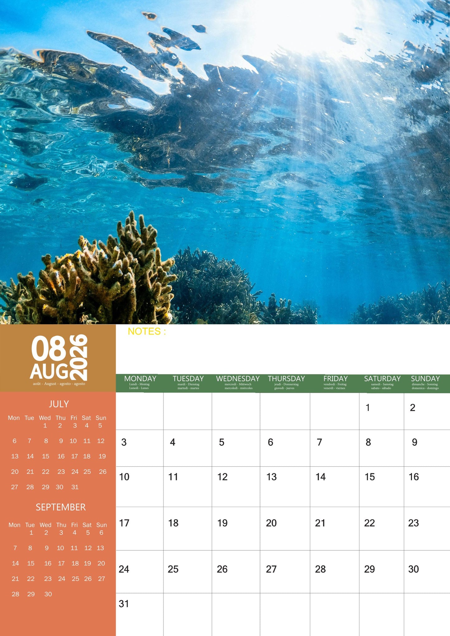Tropical Fish Calendar 2026 – M-PRA Range