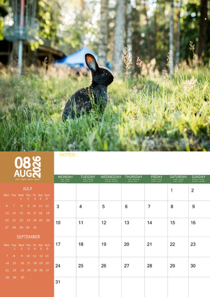 Rabbit Calendar 2026 – M-PRA Range