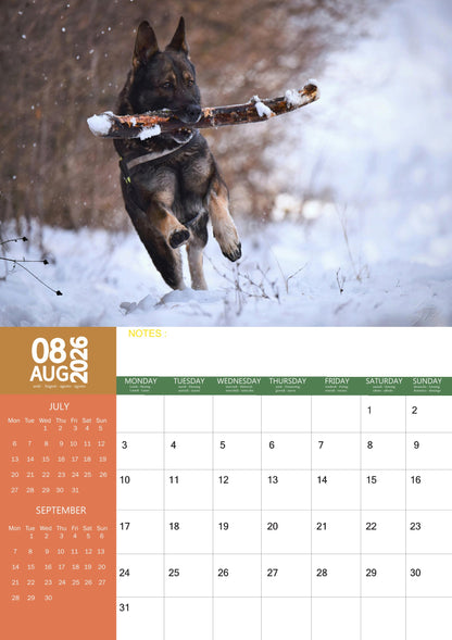 German Shepherd Dog Calendar 2026 – M-PRA Range