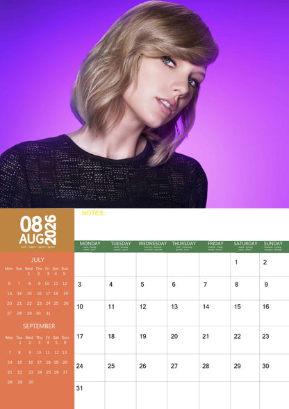 Taylor Swift Music Calendar 2026 – M-PRA Range
