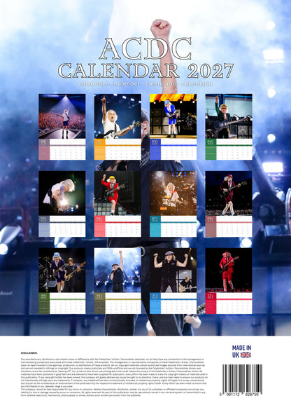 ACDC Music Calendar 2027 – M-PRA Range