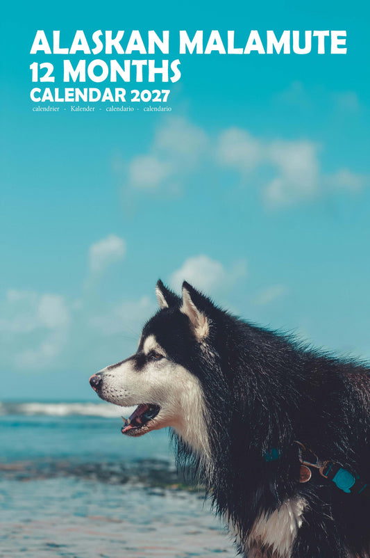 Alaskan Malamute Dog Calendar 2027 – M-PRA Range